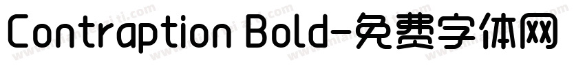 Contraption Bold字体转换